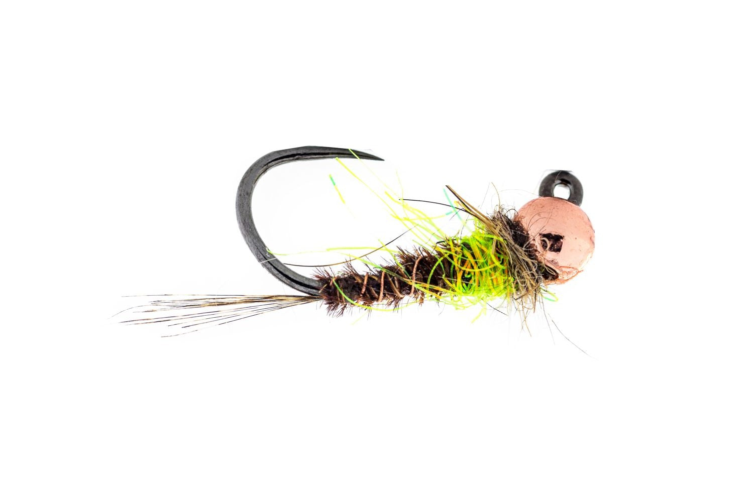 Fulling Mill Hot Spot Pheasant Tail Jig - Chartreuse (3-Pack)