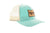 Fin & Fire Logo Hat: Aruba Blue/Birch