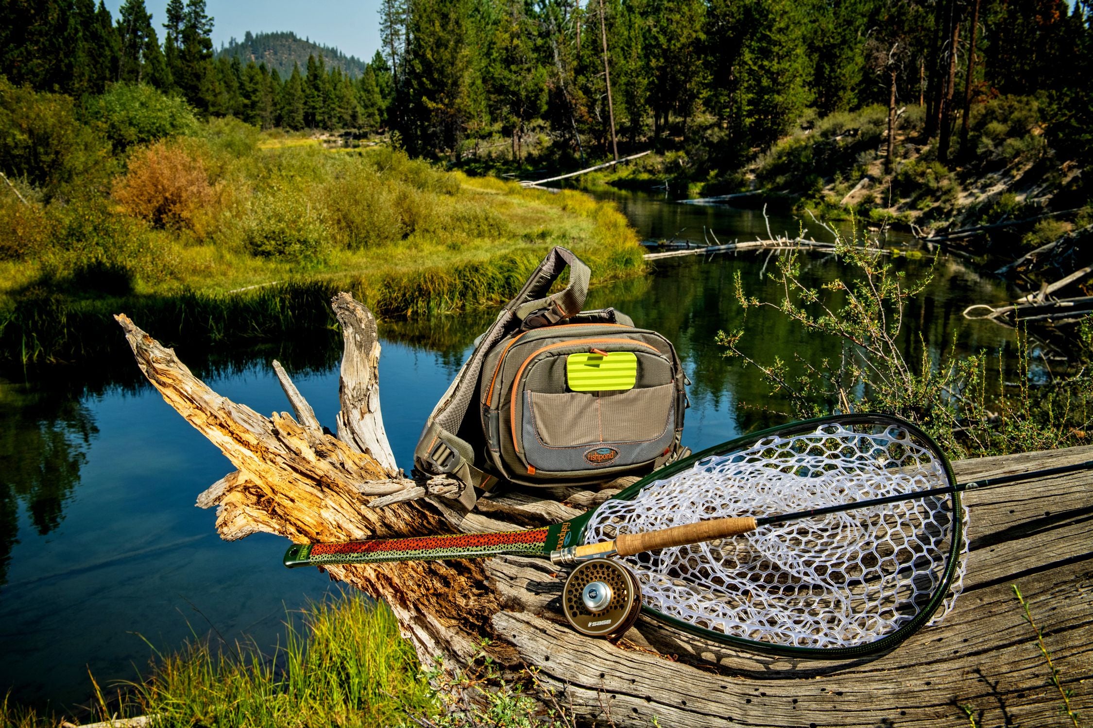 cross net fishing Fishpond Cross Current Chest Pack