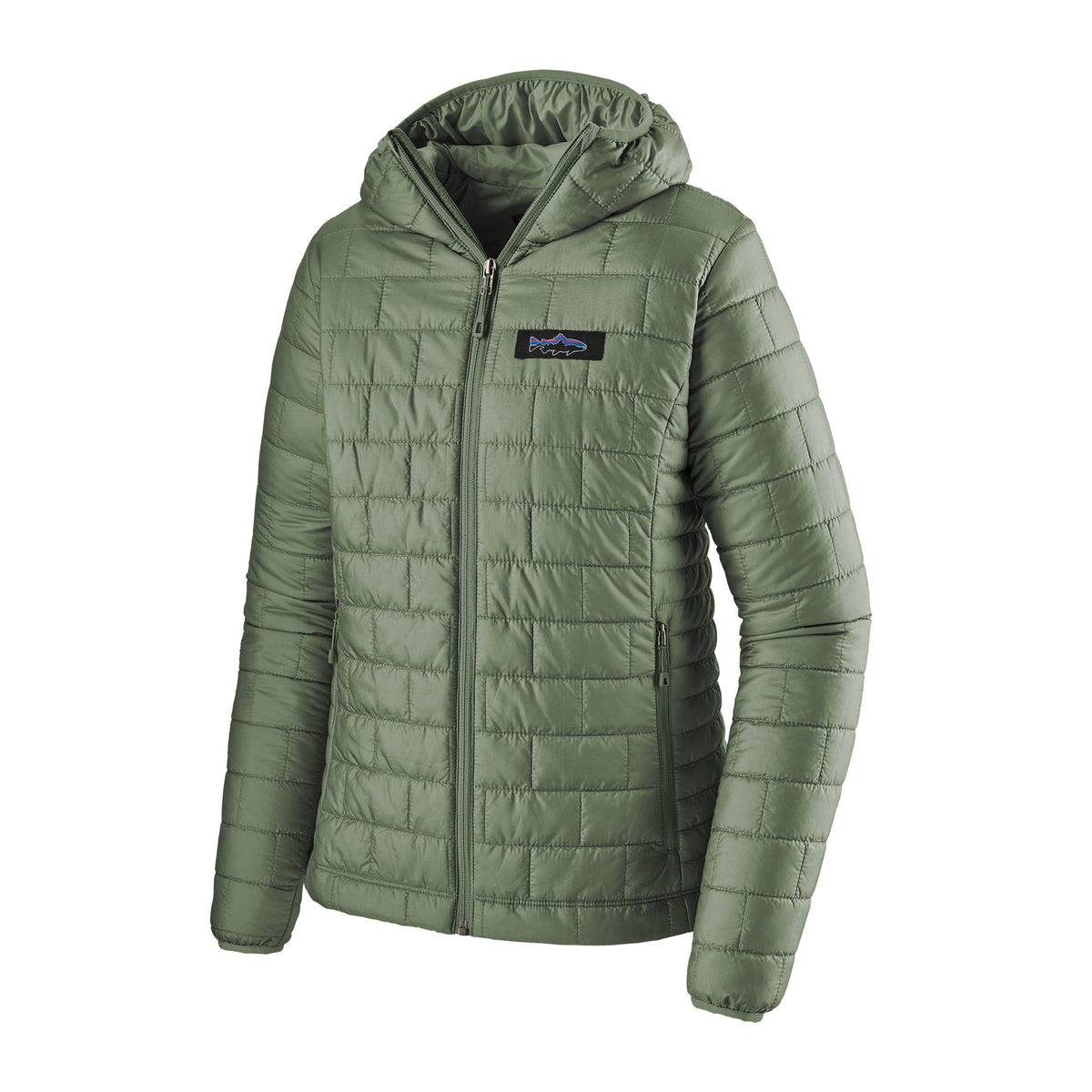 Patagonia W's Nano Puff Fitz Roy Trout Hoody
