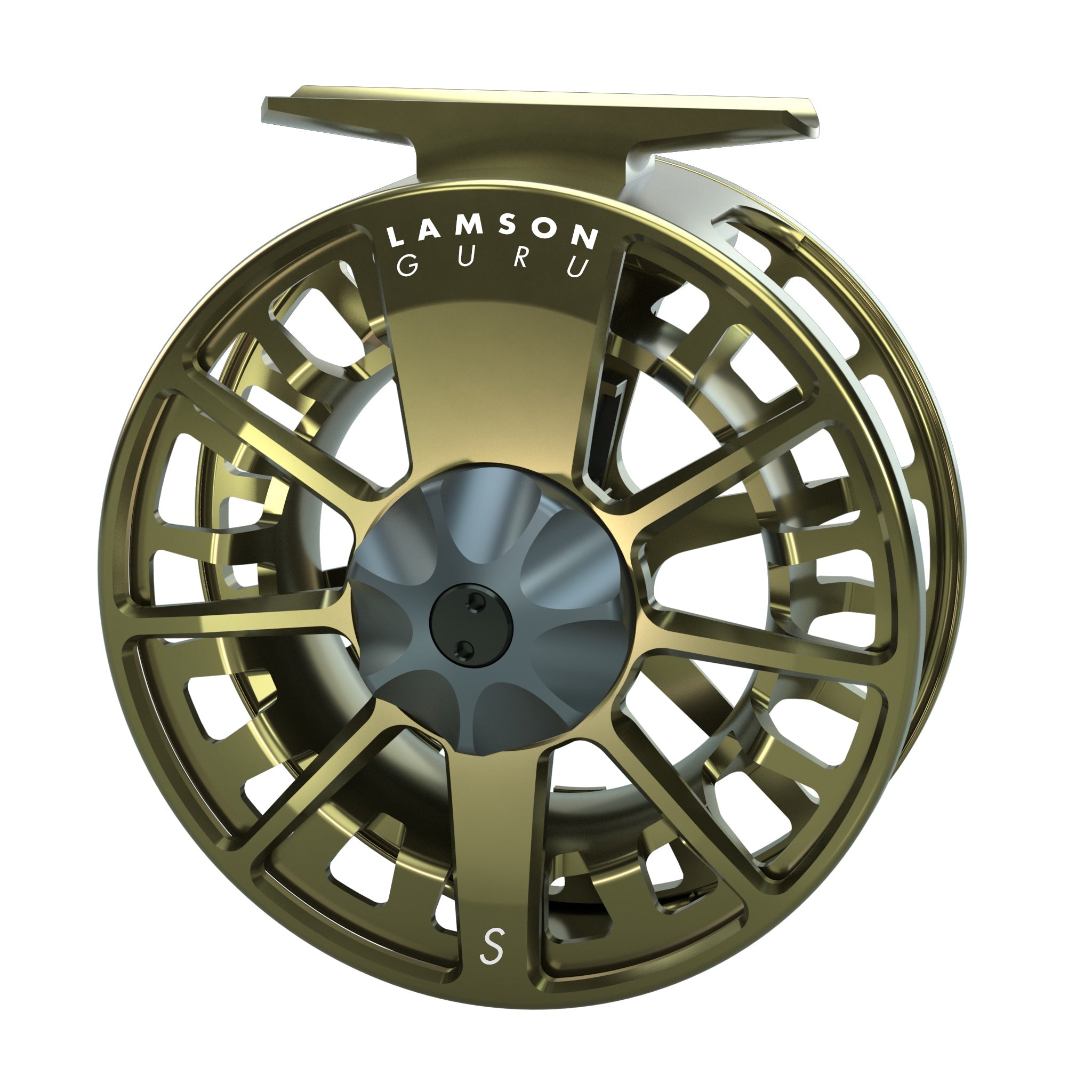 Lamson Guru S Fly Reel | Light Weight Large Arbor Fly Reel OG Olive Green / -5+ (4|5|6 wt)
