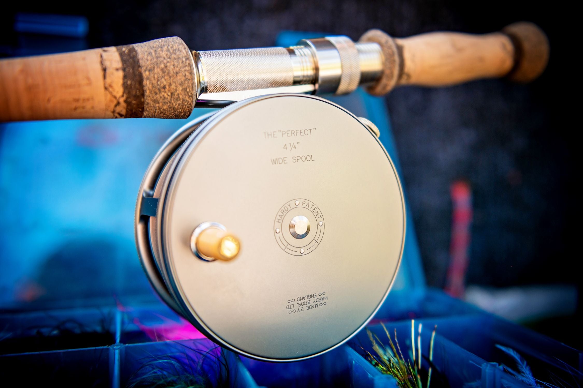 Hardy Wide Spool Perfect Fly Reel - Fin & Fire Fly Shop Hardy Wide Spool Perfect Fly Reel - Fin & Fire Fly Shop