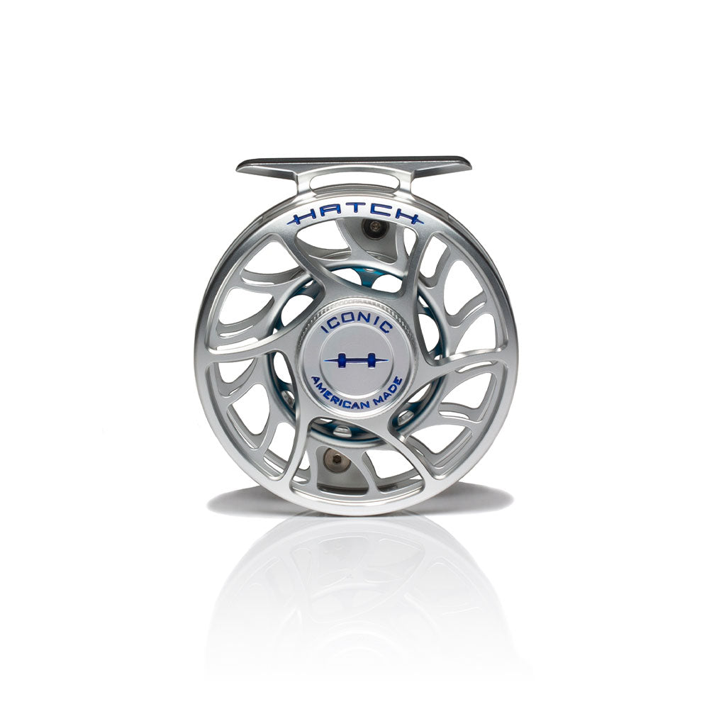 Hatch Iconic 4 Plus Fly Reel Clear / Blue / Large Arbor