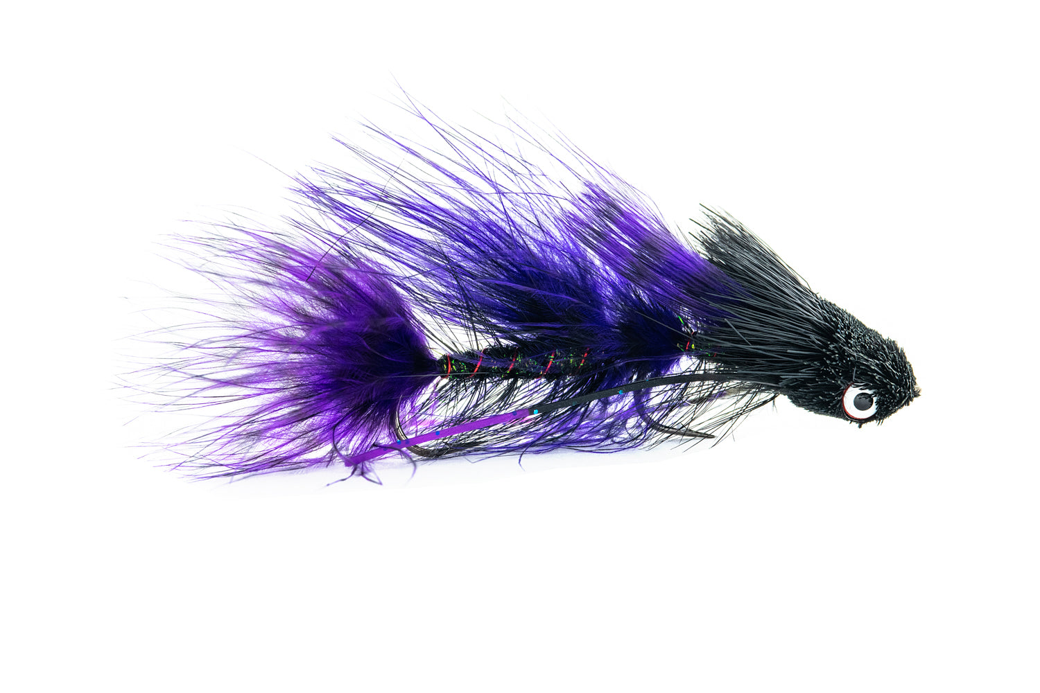 Montana Fly Company Galloup's Barred Mini Dungeon - Black/Purple (3-Pack)