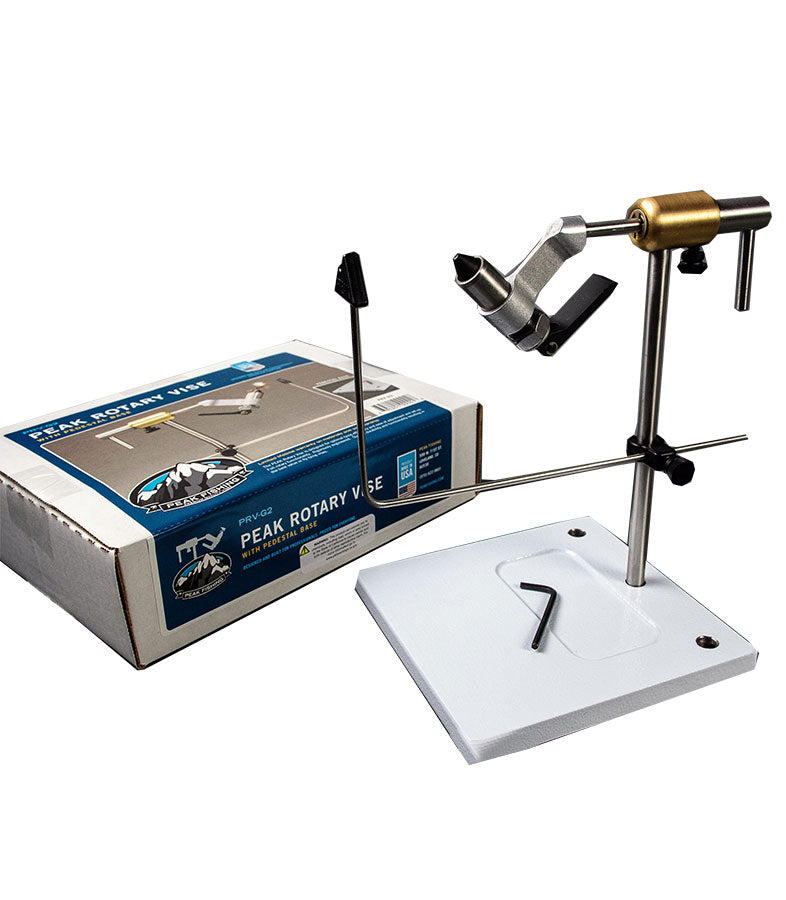 Peak Rotary Vise with Pedestal Base - Fin & Fire Fly Shop