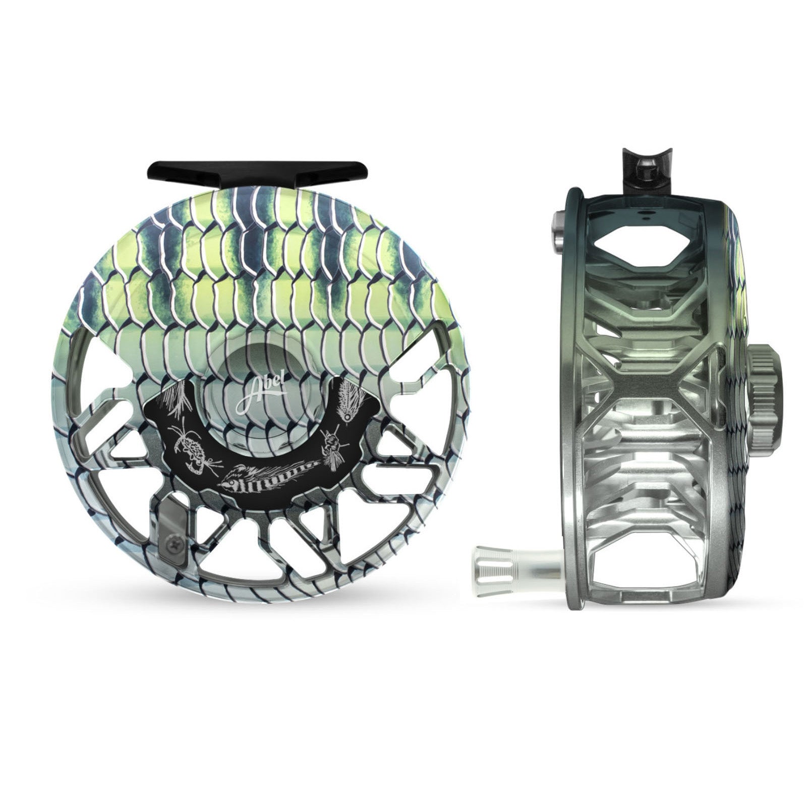 Abel Rove Fly Reel | Saltwater Graphic Plate - Fin & Fire Fly Shop
