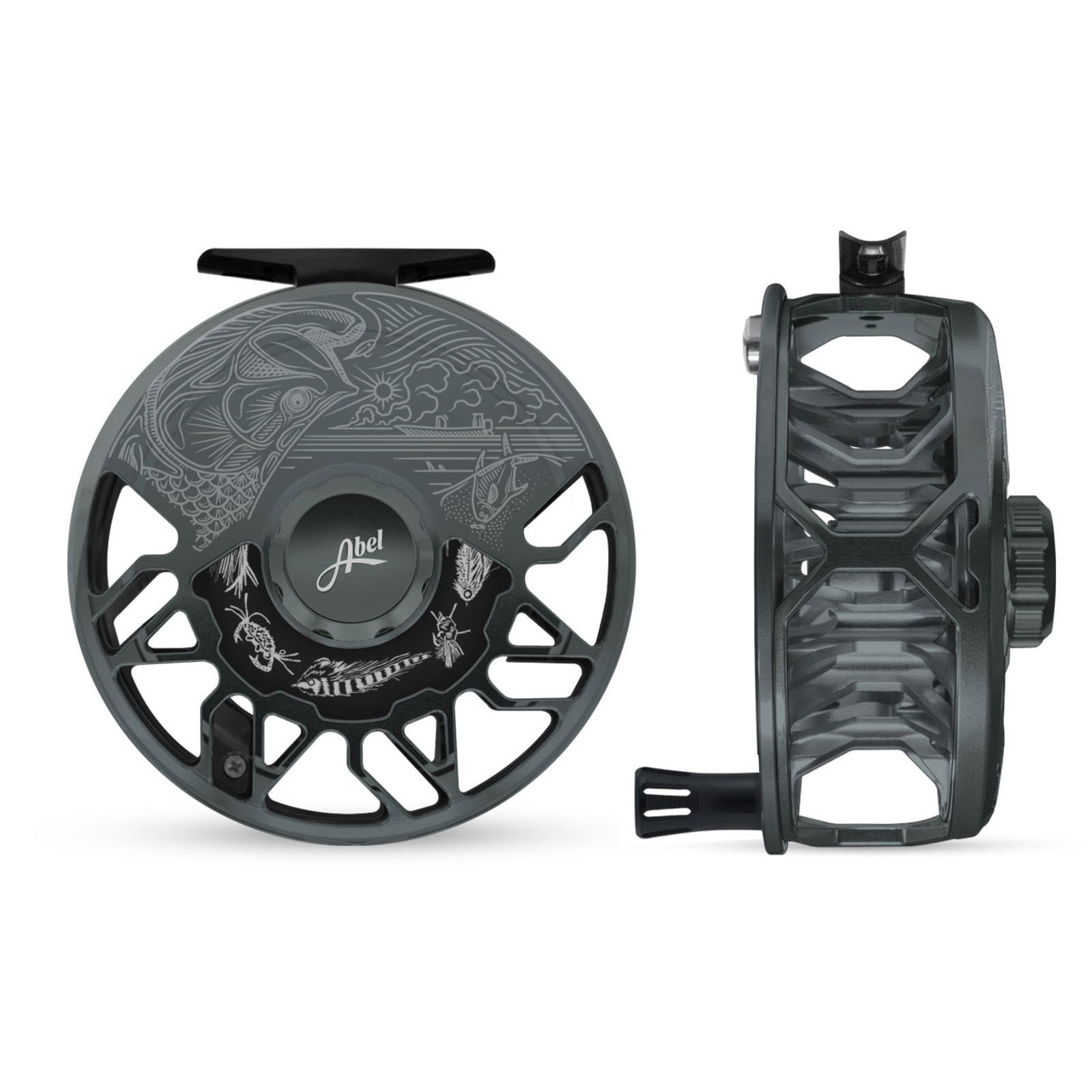 Abel Rove Fly Reel  Saltwater Graphic Plate - Fin & Fire Fly Shop