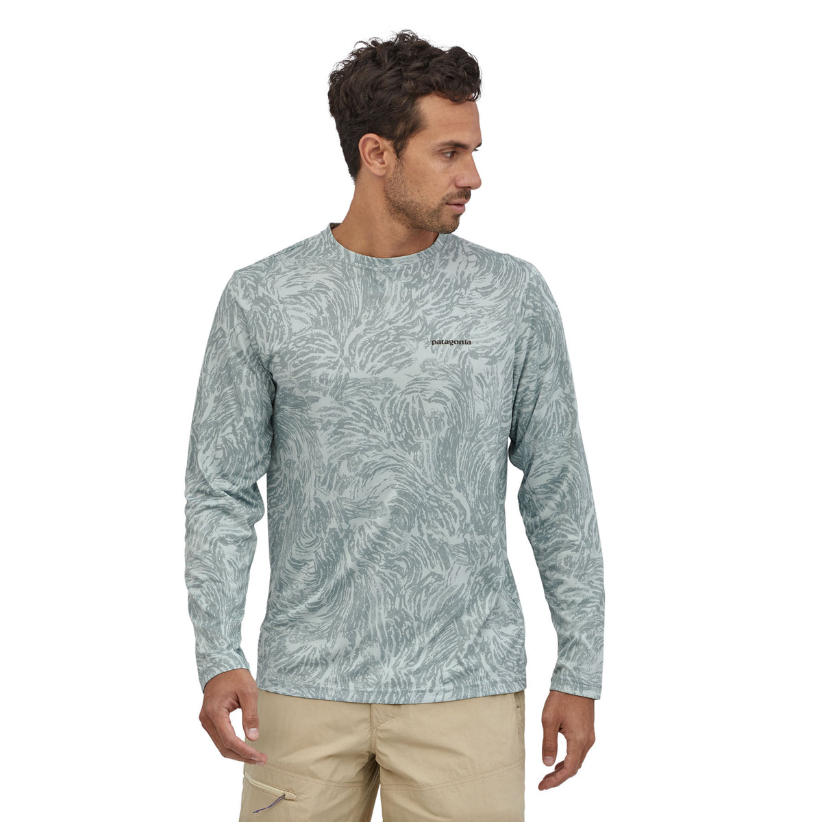 Patagonia M's L/S Capilene Cool Daily Fish Graphic Shirt