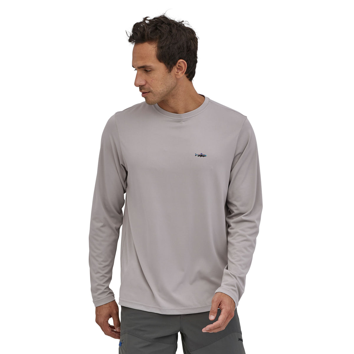 Patagonia M's L/S Capilene Cool Daily Fish Graphic Shirt