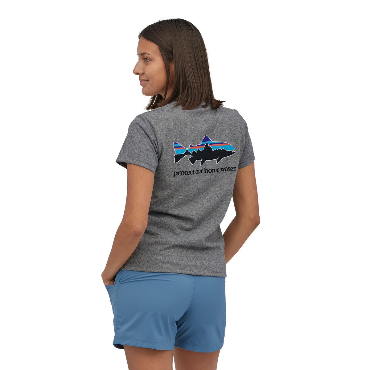 Patagonia W's Home Water Trout Pocket Responsibili-Tee
