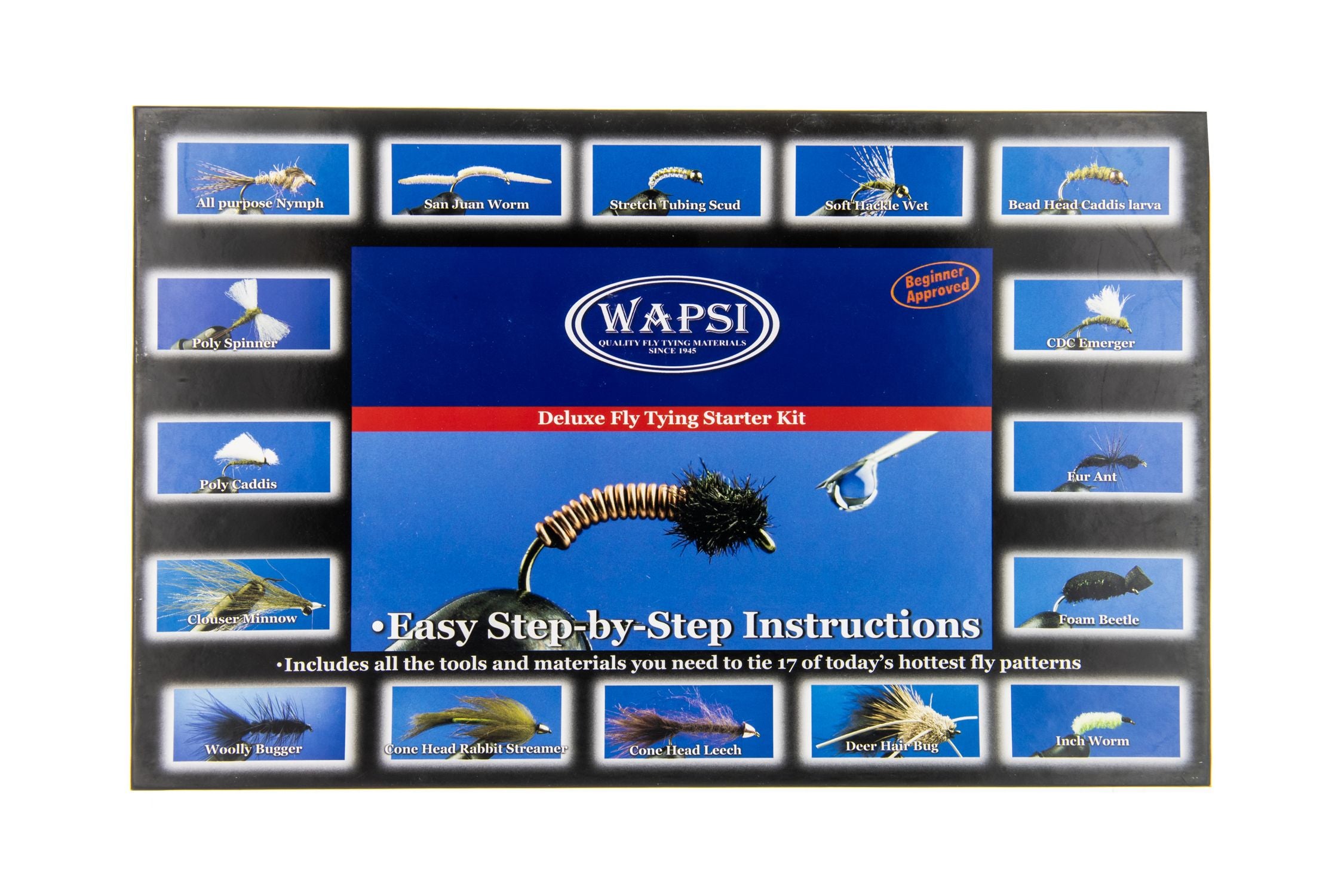 Wapsi Deluxe Fly Tying Starter Kit - Fin & Fire Fly Shop