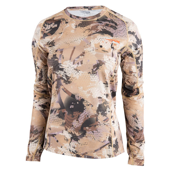 Sitka Womens Core Lightweight Crew LS - Waterfowl Marsh