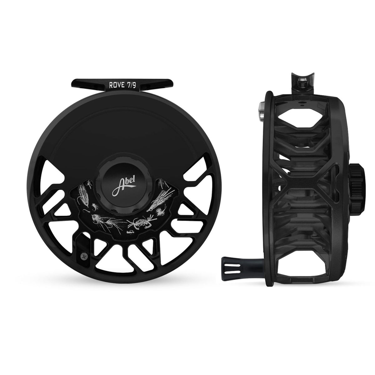black nvg fly reel Abel Rove Fly Reel | Combination Graphic Plate