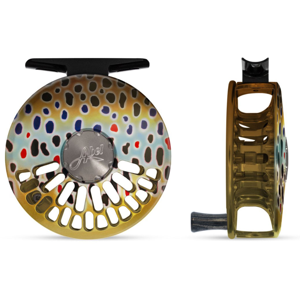 abel fly reels history Abel TR Fly Reel In Fish Graphics 2/3 / Native Brown Trout