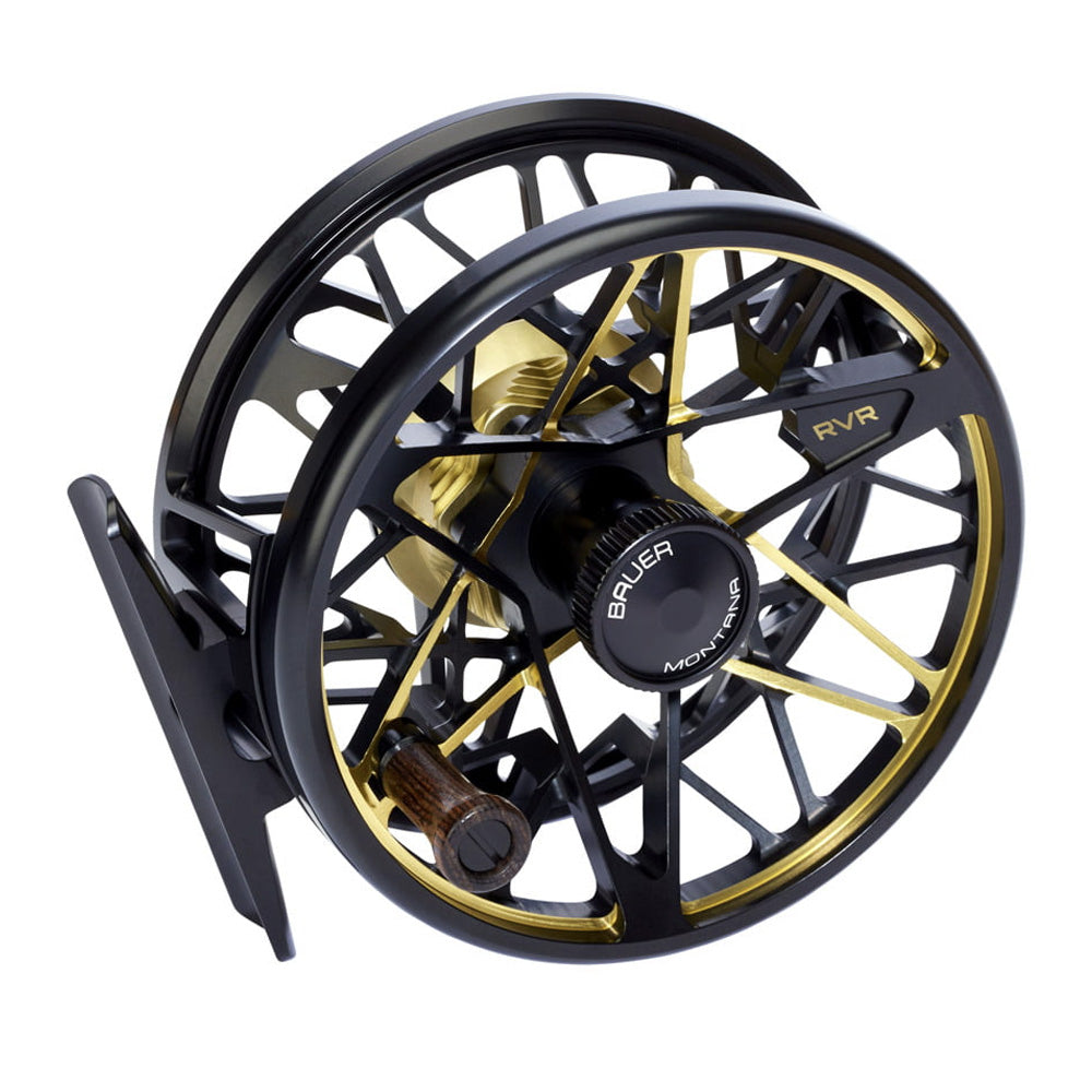 bauer rx 2 fly reel Bauer RVR Fly Reel 4/5 / Black/Gold