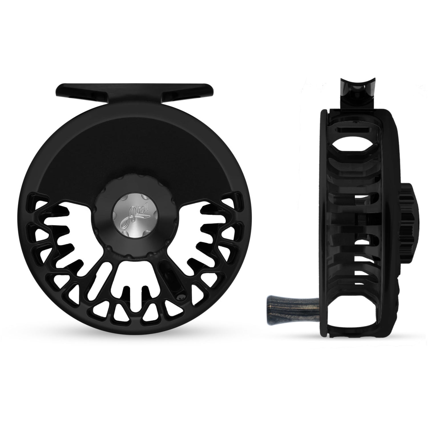 black friday fly reels Abel Vaya Fly Reel 7/8 Gloss Black Finish and Drag Knob with Ebony Han